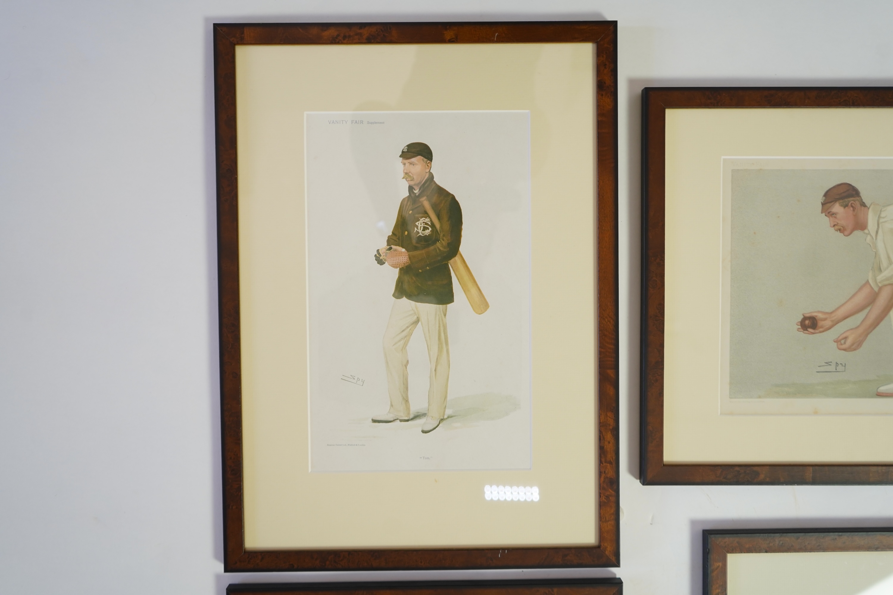 Thirty four Vanity Fair caricatures of cricketers to include Dillan and W G Grace